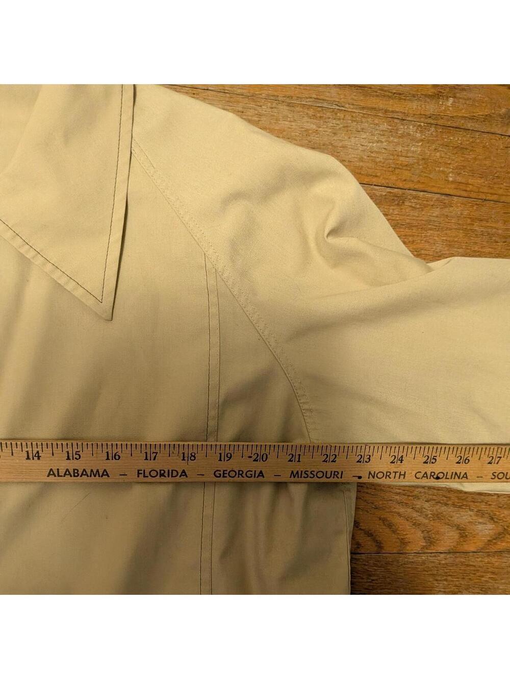 1970s London Fog Harrington Golf Jacket Tan Khaki Full Zip Mens 42R - Picture 4 of 8